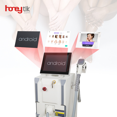 diode hair removal laser apparatus hot selling professional salon use vertical android system 3 wavelength