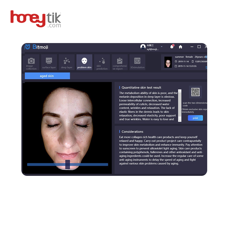 Facial Analyzer Test Improves Skin Machine SA12 Price