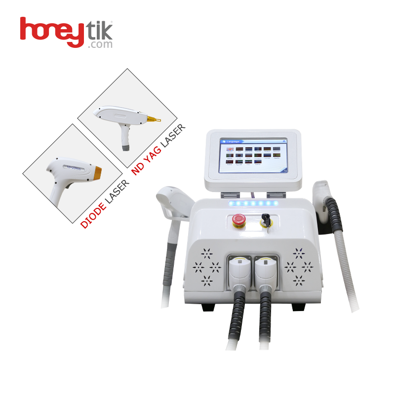 Powerful Diode Laser Hair Removal Nd Yag 1064 Laser Tattoo Removal Beauty Machine Q Switch Laser Treatment for Pigmentation